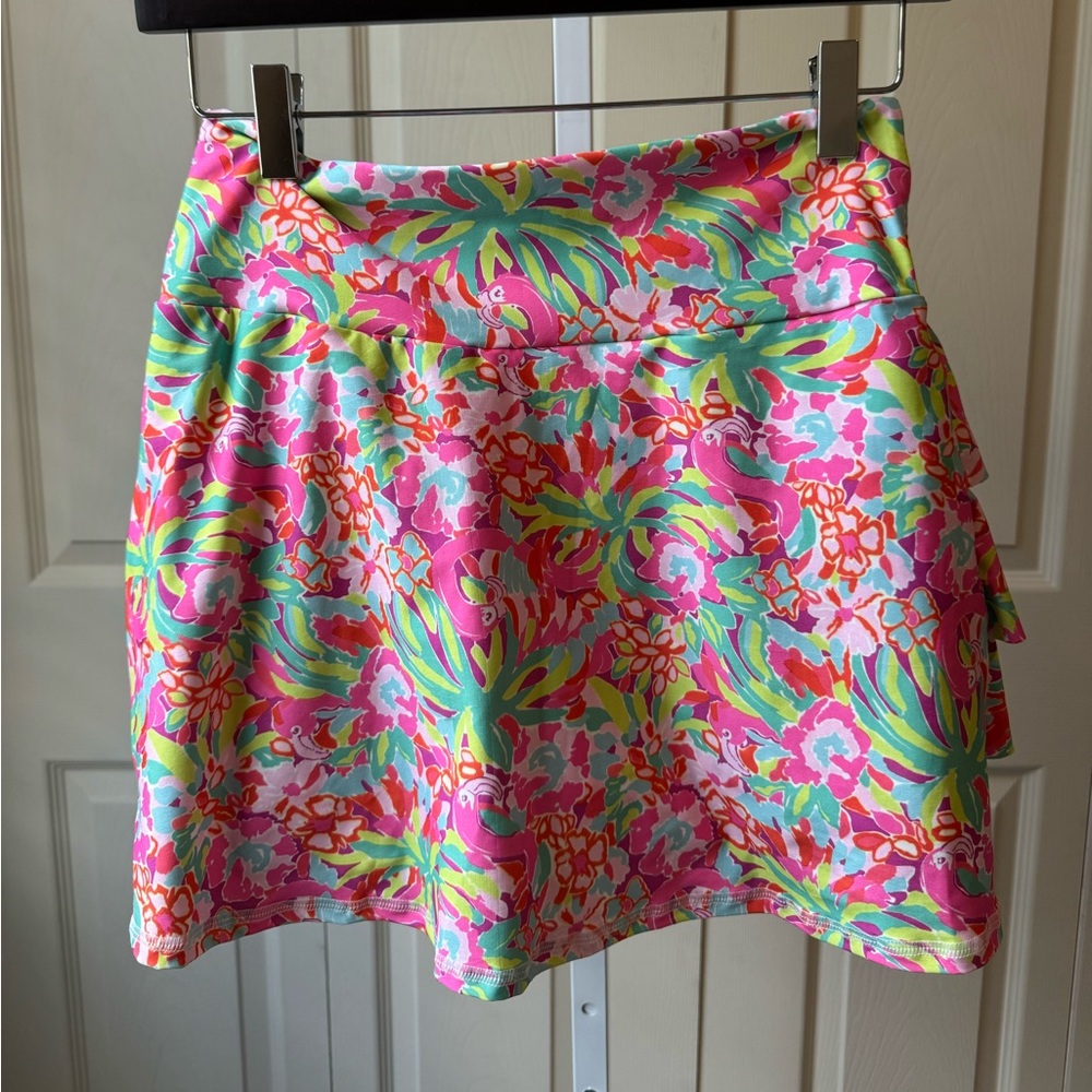 Cute tropical print tennis skirt by local designer